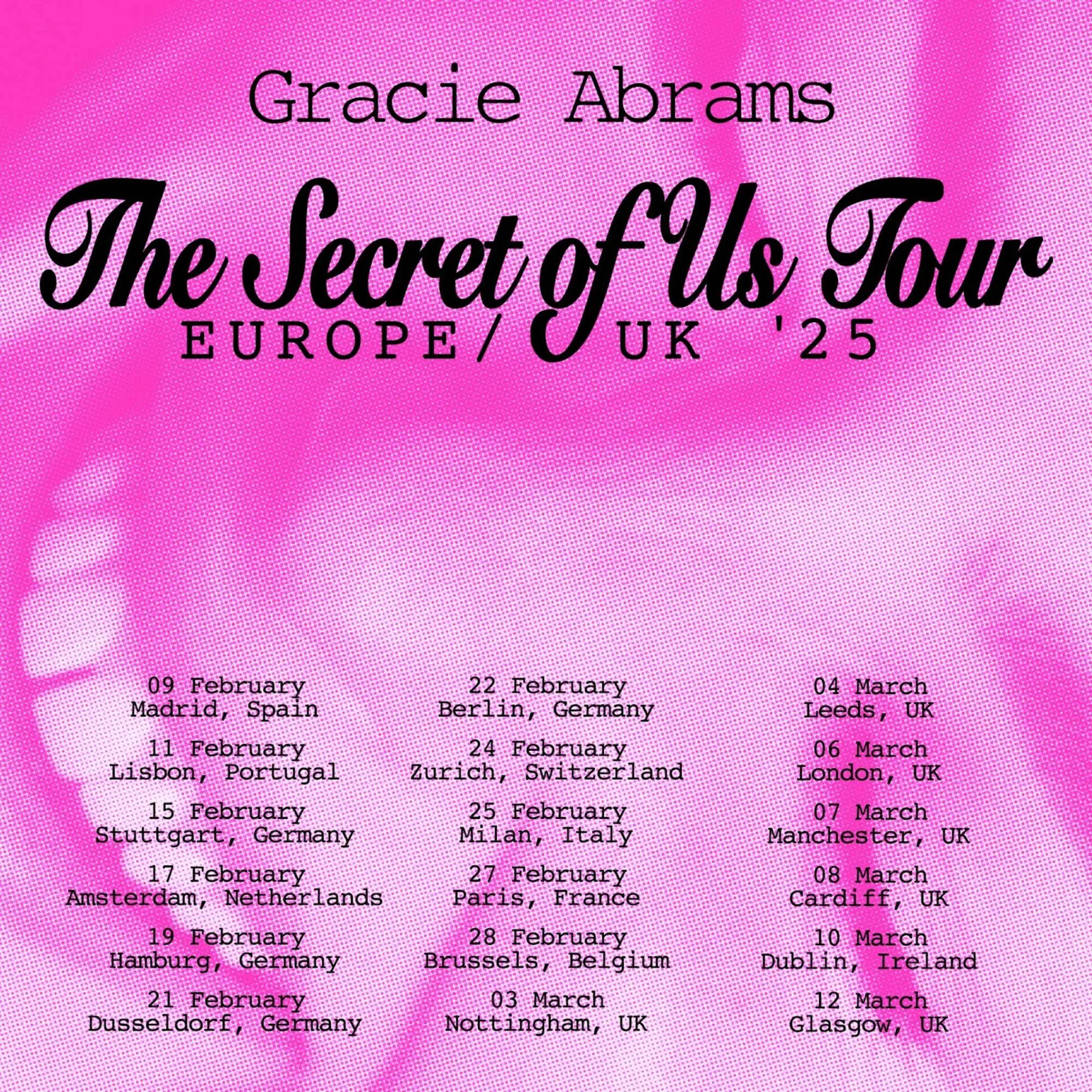 Gracie Abrams Announces 2025 Solo Tour Following Taylor Swift’s Eras Tour