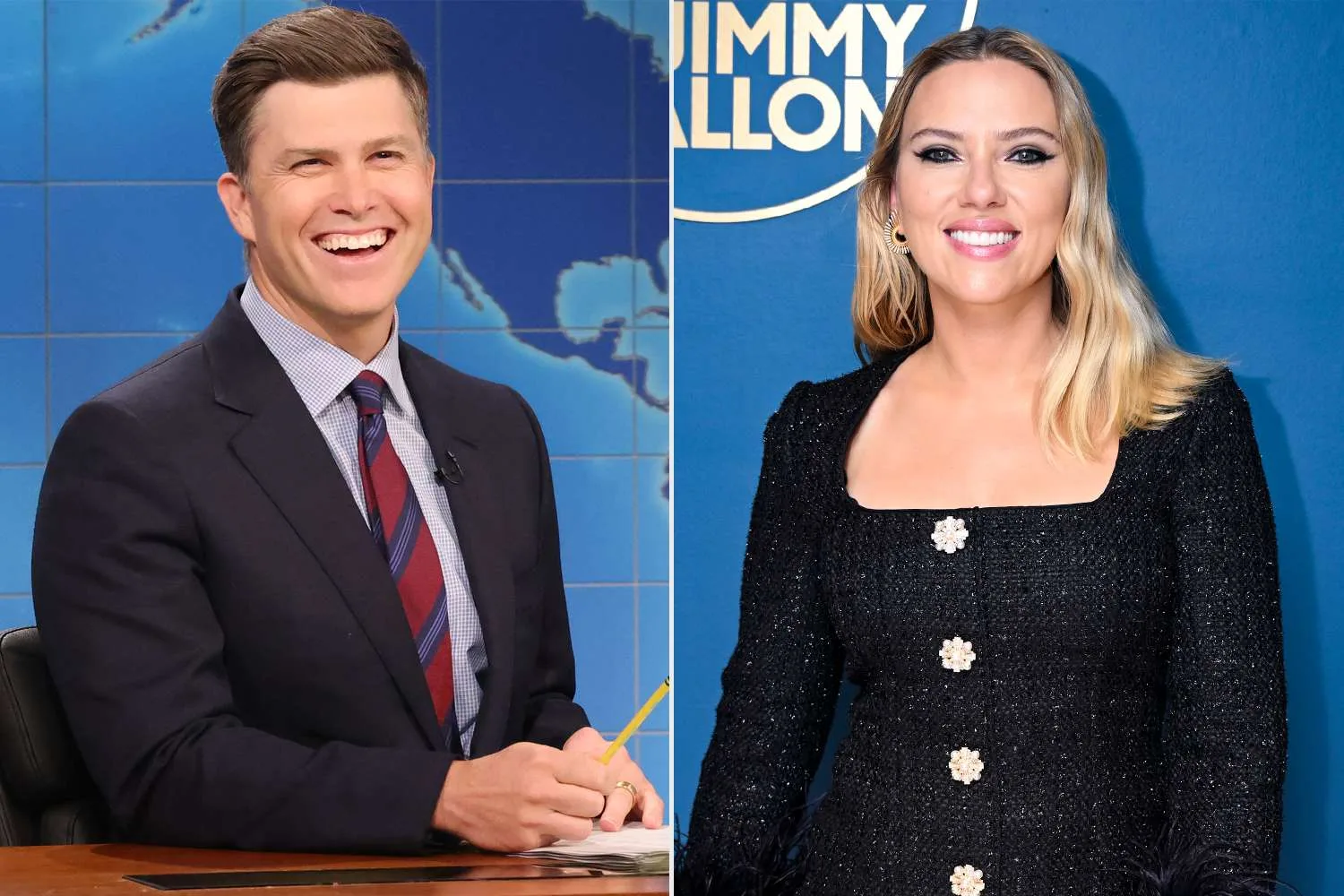 Colin Jost and Scarlett Johansson Make Waves on ‘SNL’ Weekend Update