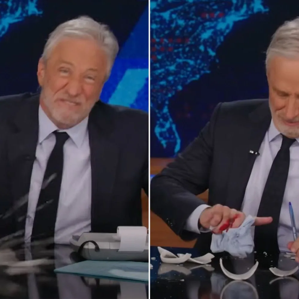 Jon Stewart Injures Hand During ‘The Daily Show’ Segment