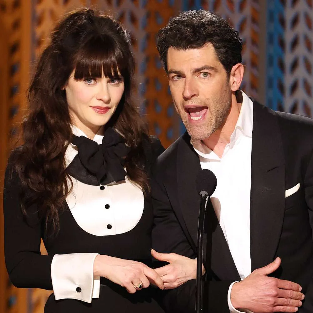 Zooey Deschanel and Max Greenfield Reunite at the 2025 SAG Awards, Playfully Joking with Lamorne Morris