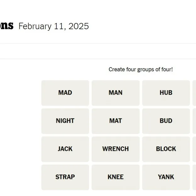NYT Connections, February 11, 2025: Hints, Clues, and Answers Revealed