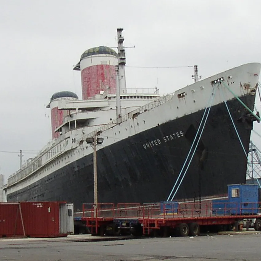 Historic Ocean Liner SS United States Makes Waves Off Florida Coast