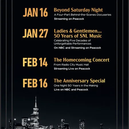 Saturday Night Live Prepares for a Special 50th Anniversary Episode Featuring a Star-Studded Celebrity Lineup