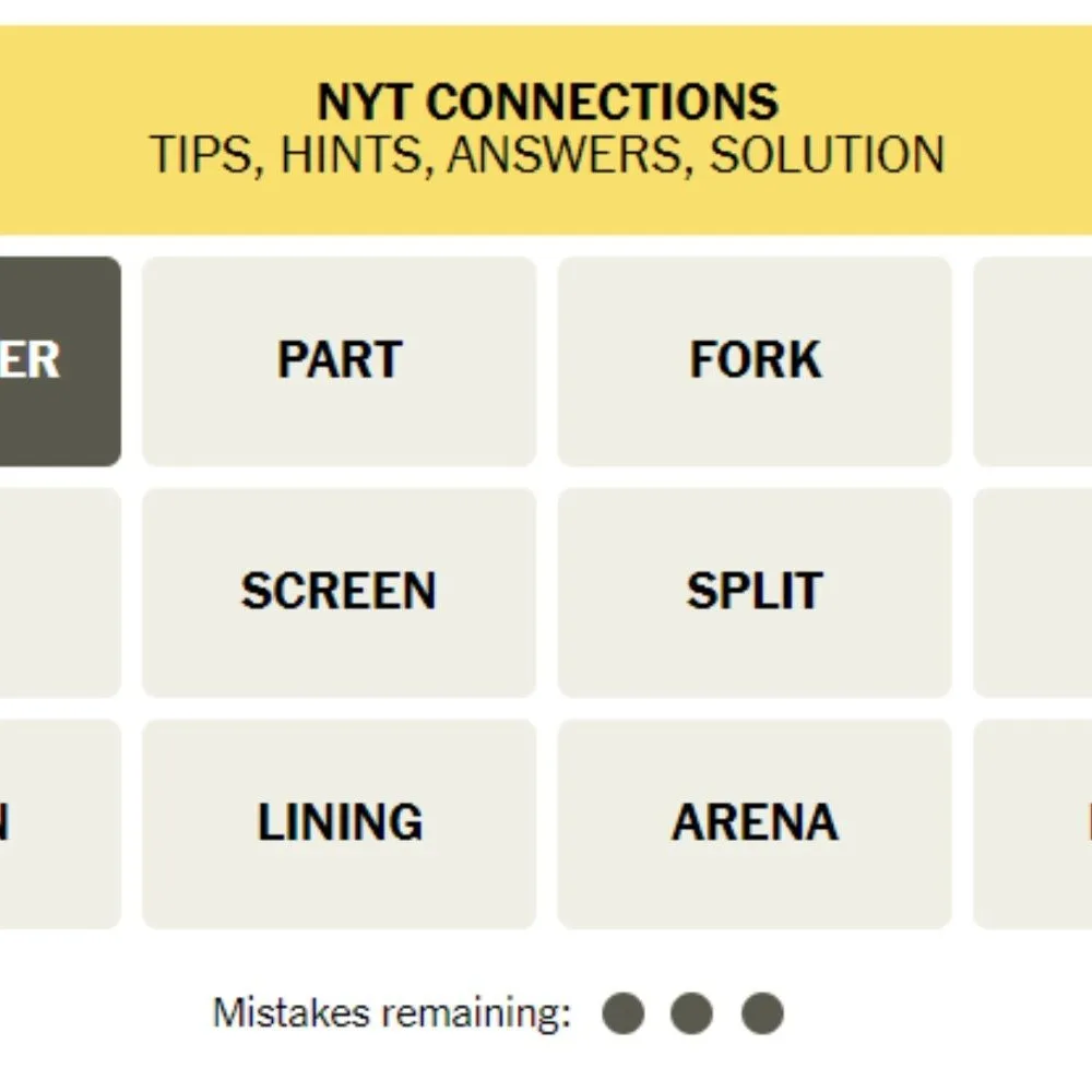 Hints and Answers for NYT Connections Game on March 6, 2025